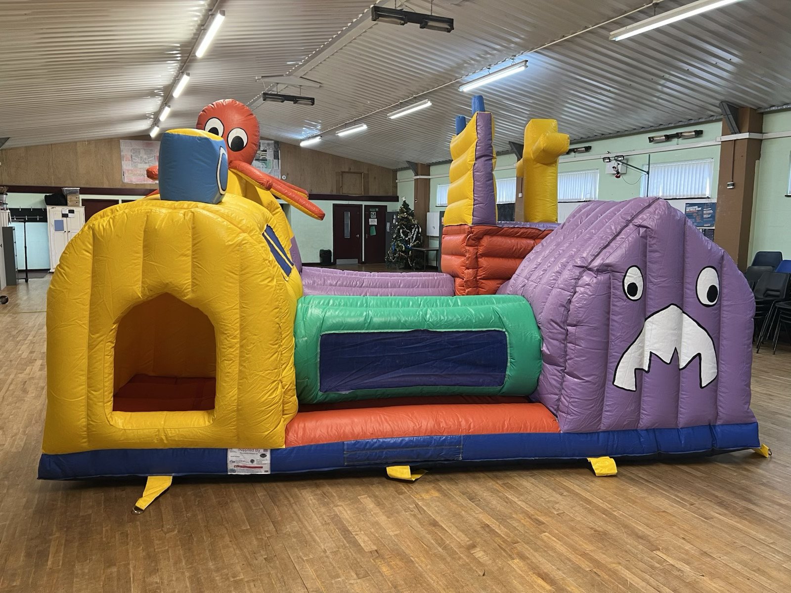 Octopus Activity Play Centre with 8ft x 8ft Bouncy Castle